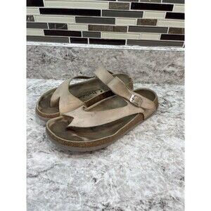 💥 BETULA Birkenstock Mayari Tan Straps Birko SANDALS Womens US 7 - EU 38